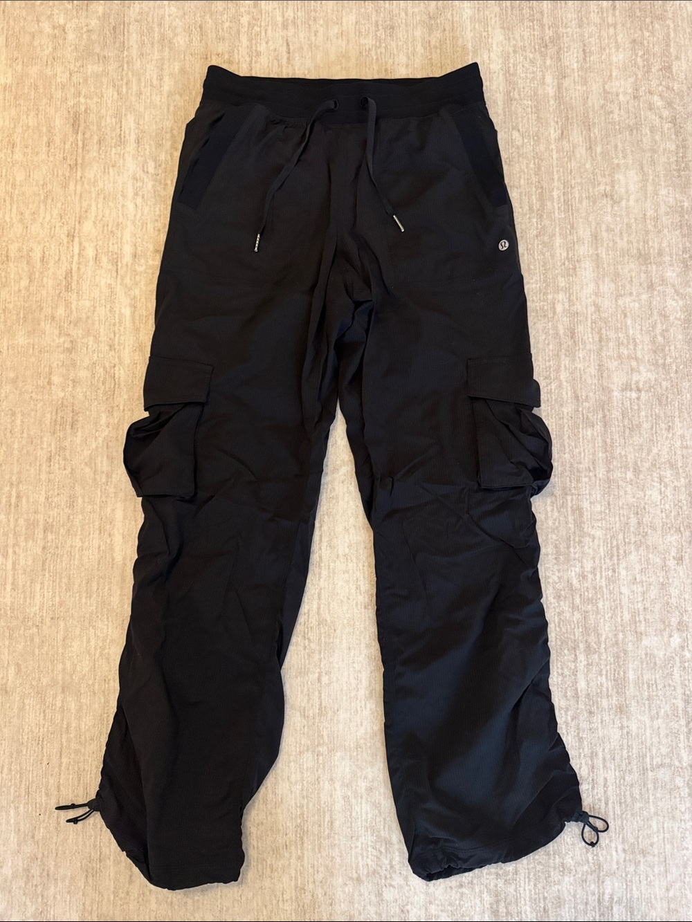 lululemon athletica Black Cargo Jogger Pants
